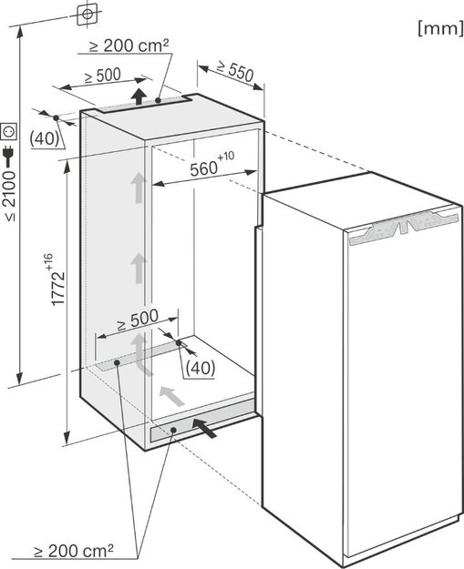 Встраиваемый холодильник Miele K 37272 iD новый с витрины (preview 4)