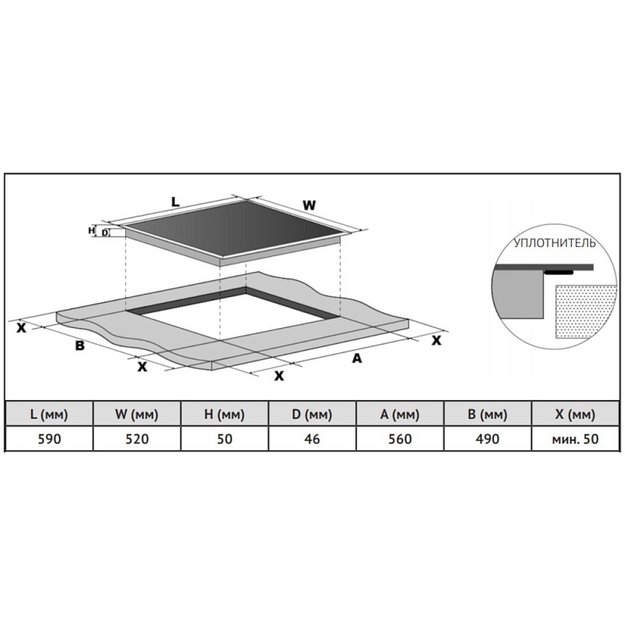 Электрическая варочная панель Korting HK 6351 B3 (фото 4) Электрическая варочная панель Korting HK 6351 B3 (preview 4)