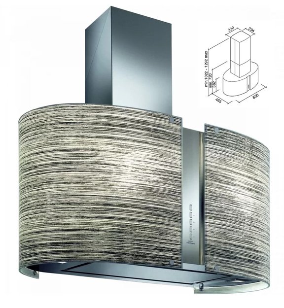 Вытяжка Falmec Mirabilia Isola 85 Elektra Vetro (800) ECP (фото 1) Вытяжка Falmec Mirabilia Isola 85 Elektra Vetro (800) ECP (preview 1)