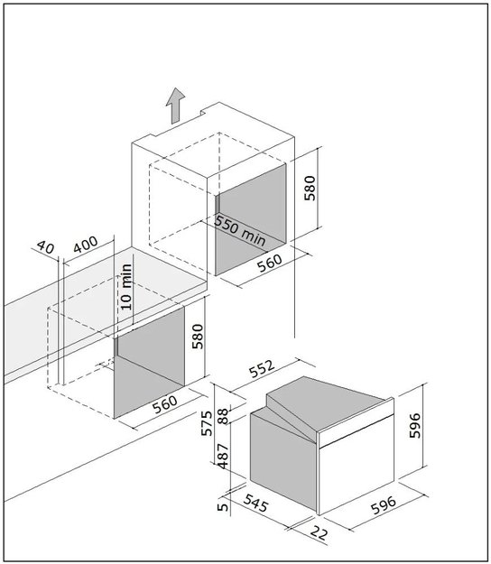 Духовой шкаф Barazza 1FVLTSMI зеркальное стекло (фото 11) Духовой шкаф Barazza 1FVLTSMI зеркальное стекло (preview 11)