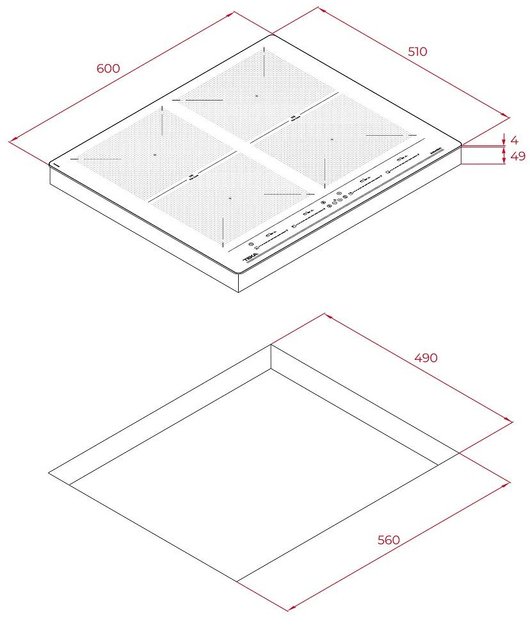 Индукционная варочная панель Teka IZF 64600 MSP BLACK (фото 9) Индукционная варочная панель Teka IZF 64600 MSP BLACK (preview 9)