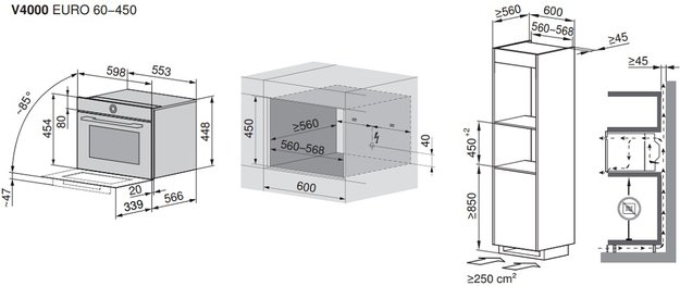 Встраиваемая микроволновая печь V-ZUG CombiMiwell V4000 45 CM4T-24025 (платиновое стекло) (фото 4) Встраиваемая микроволновая печь V-ZUG CombiMiwell V4000 45 CM4T-24025 (платиновое стекло) (preview 4)