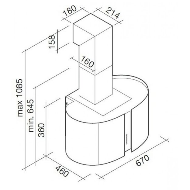 Вытяжка Falmec Mirabilia 67 Fenice Vetro (800) ECP (фото 3) Вытяжка Falmec Mirabilia 67 Fenice Vetro (800) ECP (preview 3)