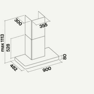 Вытяжка Falmec Stilo 90 white wall (NRS) (preview 4)