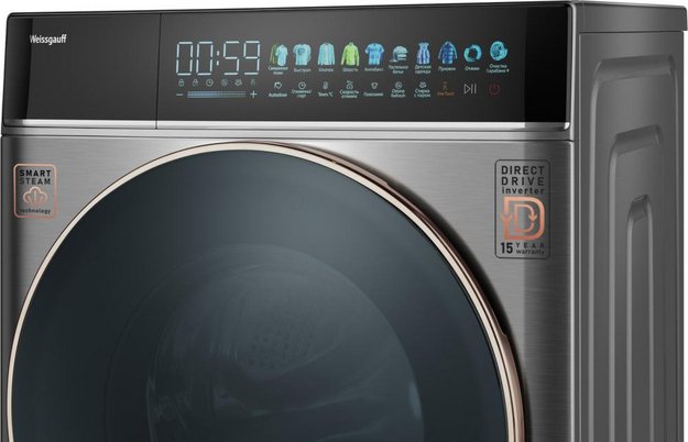 Стиральная машина Weissgauff WM 58411 Direct Drive Inverter Premium Steam Grey (preview 6)