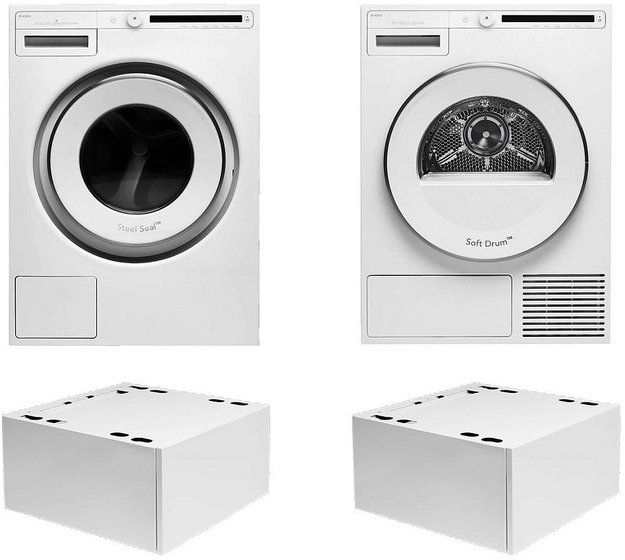 Asko Classic 11 (стиральная машина W2084.W/3 + сушильная машина T208C.W + напольный ящик HPS5323W (2 шт)) (preview 1)