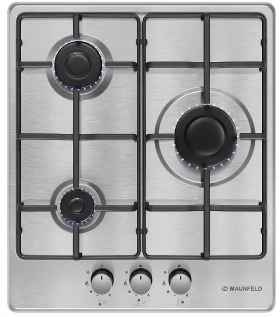 Газовая варочная панель MAUNFELD EGHS.43.3STS-ES (фото 1) Газовая варочная панель MAUNFELD EGHS.43.3STS-ES (preview 1)