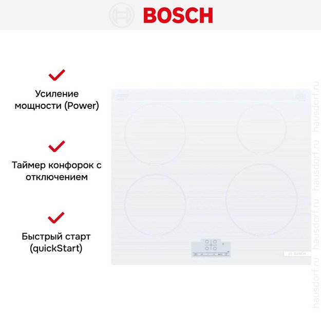 Индукционная варочная панель Bosch PUE612BB1E (preview 7)