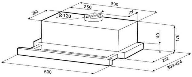 Вытяжка Krona KAMILLA 600 E2M white (фото 15) Вытяжка Krona KAMILLA 600 E2M white (preview 15)