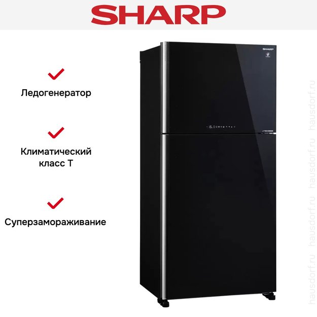 Двухкамерный холодильник Sharp SJ-XG 60 PGBK (фото 3) Двухкамерный холодильник Sharp SJ-XG 60 PGBK (preview 3)