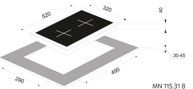 Варочная панель Zigmund Shtain MN 222.31 B (фото 3) Варочная панель Zigmund Shtain MN 222.31 B (preview 3)