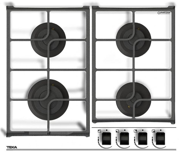 Встраиваемая газовая варочная панель Teka GBC 64100 KBN WHITE (фото 1) Встраиваемая газовая варочная панель Teka GBC 64100 KBN WHITE (preview 1)