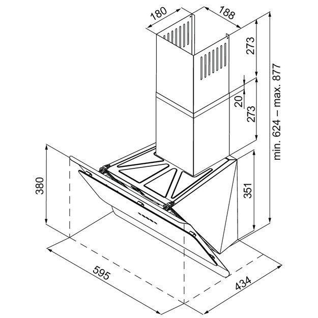 Вытяжка Krona URAN 600 DN WHITE 4S (preview 16)