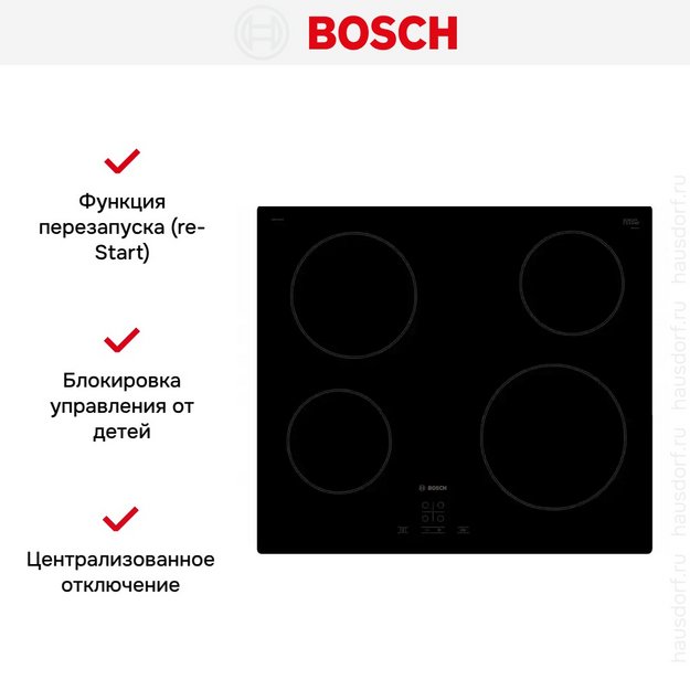 Электрическая варочная панель BOSCH PKE611BA1R (preview 10)