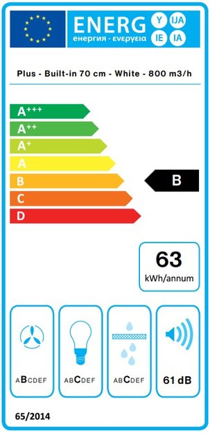 Встраиваемая вытяжка Falmec GRUPPO INCASSO PLUS 70 WH (фото 4) Встраиваемая вытяжка Falmec GRUPPO INCASSO PLUS 70 WH (preview 4)
