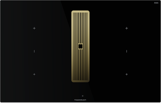 Индукционная варочная панель с вытяжкой Kuppersbusch KMI 8350.0 SR Gold (preview 1)