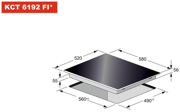 Варочная панель Kaiser KCT 6192 FI RotEm (фото 5) Варочная панель Kaiser KCT 6192 FI RotEm (preview 5)