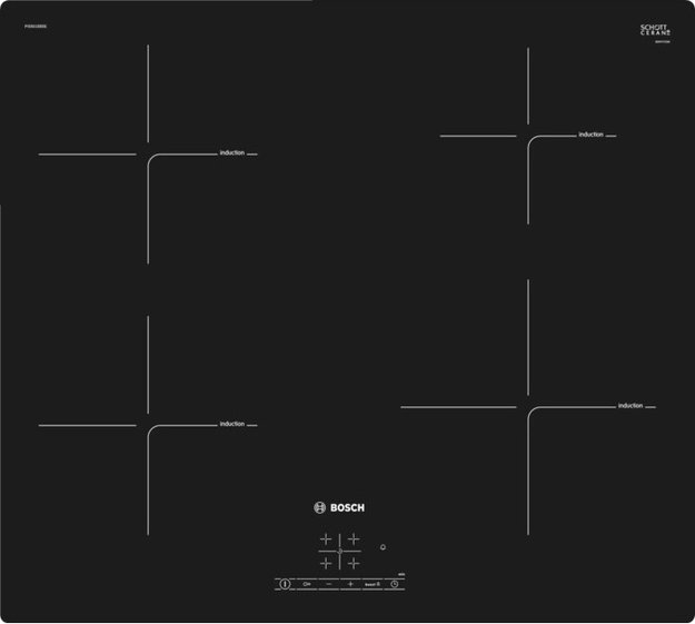 Индукционная варочная панель Bosch PIE601BB5E (фото 1) Индукционная варочная панель Bosch PIE601BB5E (preview 1)