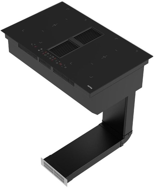 Индукционная варочная панель с интегрированной вытяжкой Korting HIBH 84980 NB (фото 2) Индукционная варочная панель с интегрированной вытяжкой Korting HIBH 84980 NB (preview 2)