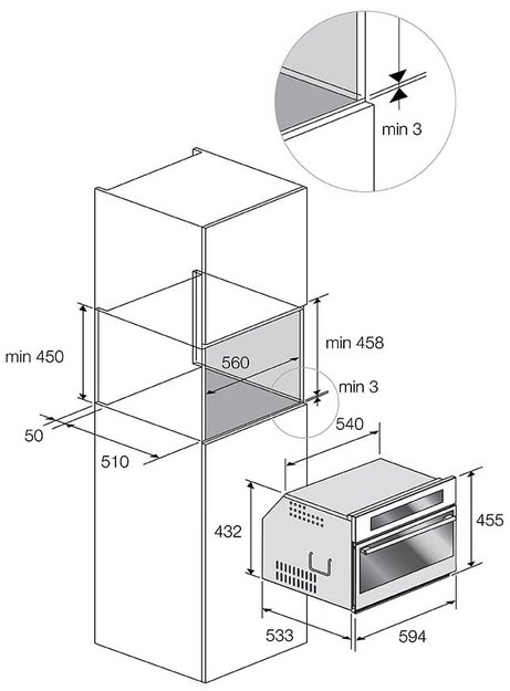 Духовой шкаф Fulgor Milano FCSO 4511 TM X (preview 4)