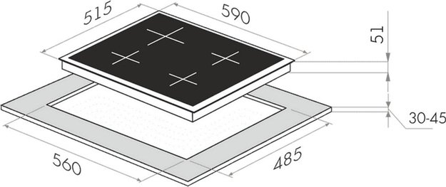 Газовая варочная панель MAUNFELD EGHG.64.33CB\G (фото 20) Газовая варочная панель MAUNFELD EGHG.64.33CB\G (preview 20)