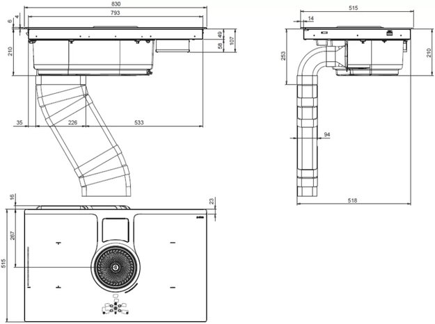Варочная панель с вытяжкой Elica NIKOLATESLA HP BL/A/83 (фото 9) Варочная панель с вытяжкой Elica NIKOLATESLA HP BL/A/83 (preview 9)