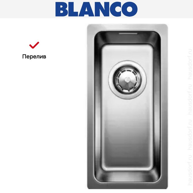 Мойка Blanco Andano 180-IF нержавеющая сталь (фото 6) Мойка Blanco Andano 180-IF нержавеющая сталь (preview 6)