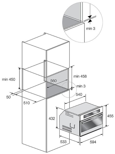 Встраиваемая микроволновая печь Fulgor Milano FCMO 4507 TM X (фото 4) Встраиваемая микроволновая печь Fulgor Milano FCMO 4507 TM X (preview 4)