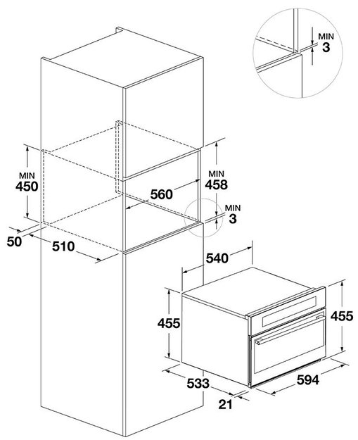 Встраиваемый шкаф шоковой заморозки Fulgor Milano FBC 4500 TF X (фото 6) Встраиваемый шкаф шоковой заморозки Fulgor Milano FBC 4500 TF X (preview 6)
