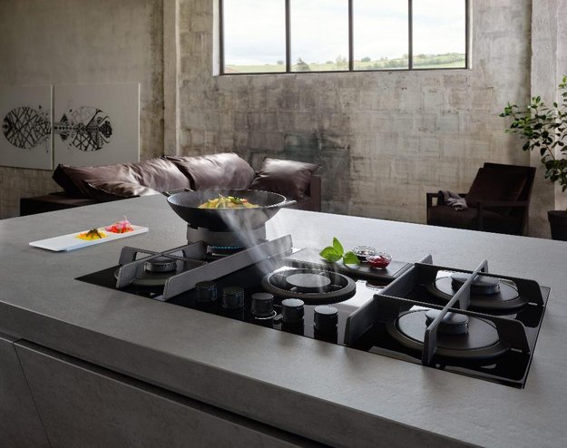 Варочная панель с вытяжкой Elica NIKOLATESLA FLAME EVO BL/A/88 (preview 2)