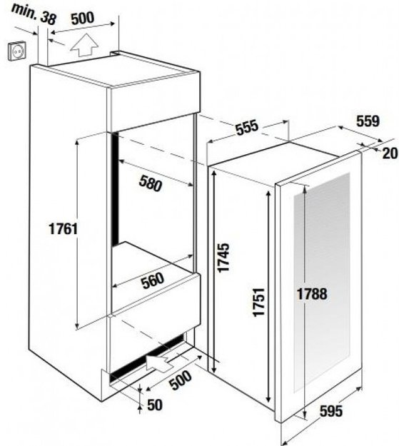 Встраиваемый холодильник для вина Kuppersbusch FWK 8850.0 S5 (фото 4) Встраиваемый холодильник для вина Kuppersbusch FWK 8850.0 S5 (preview 4)
