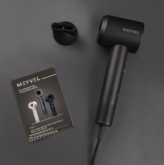 Настенный фен Meyvel MF12-1600 (Черный) (preview 8)