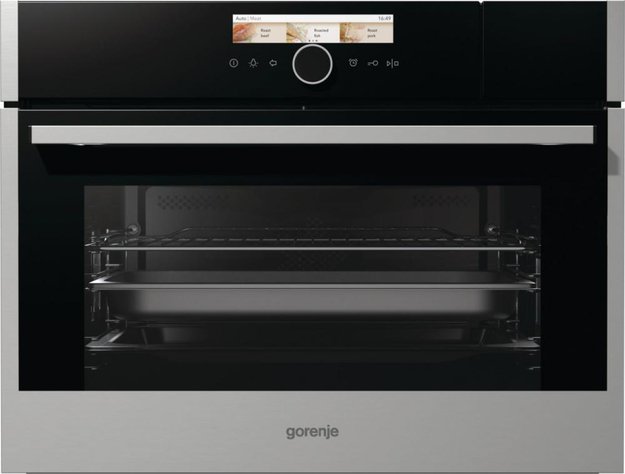 Компактная духовка с функцией пароварки и СВЧ Gorenje BCMS598S19X (фото 1) Компактная духовка с функцией пароварки и СВЧ Gorenje BCMS598S19X (preview 1)