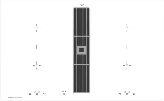 Индукционная варочная панель с вытяжкой Kuppersbusch KMI 8500.0 WR (фото 1) Индукционная варочная панель с вытяжкой Kuppersbusch KMI 8500.0 WR (preview 1)