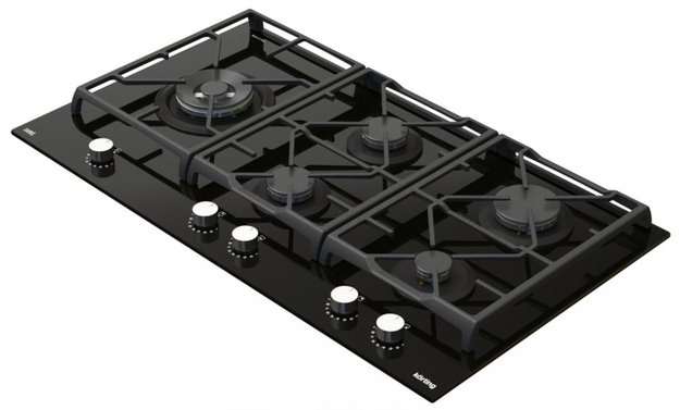 Газовая стеклянная варочная панель Korting HGG 9987 CTN FLC (фото 3) Газовая стеклянная варочная панель Korting HGG 9987 CTN FLC (preview 3)