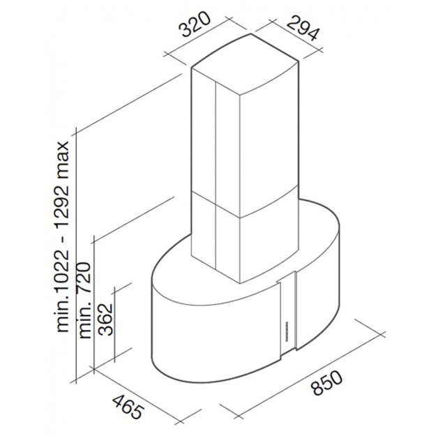 Вытяжка Falmec Mirabilia isola 85 Fenice Vetro (800) ECP (фото 3) Вытяжка Falmec Mirabilia isola 85 Fenice Vetro (800) ECP (preview 3)