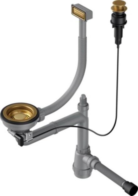 Арматура для одночашевых моек с прямоугольным переливом Omoikiri WK-1-AB-A (фото 1) Арматура для одночашевых моек с прямоугольным переливом Omoikiri WK-1-AB-A (preview 1)