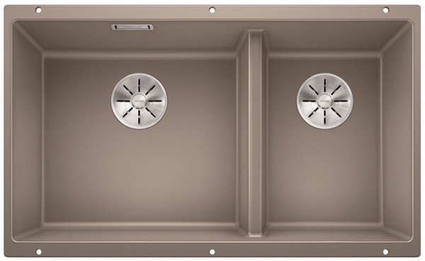 Мойка Blanco SUBLINE 430/270-U с отводной арматурой InFino® серый беж (фото 1) Мойка Blanco SUBLINE 430/270-U с отводной арматурой InFino® серый беж (preview 1)