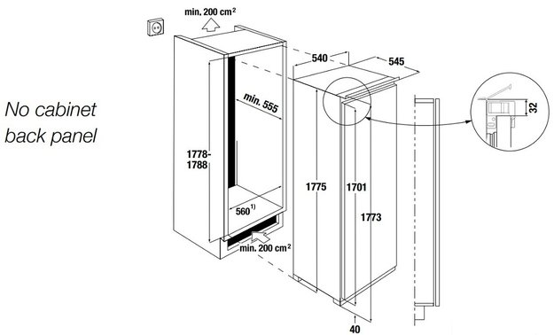 Встраиваемая морозильная камера Kuppersbusch FG 8840.0i (preview 2)
