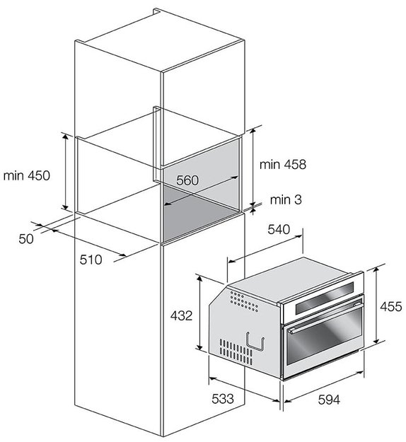 Духовой шкаф Fulgor Milano FCMO 4511 TM X (preview 4)