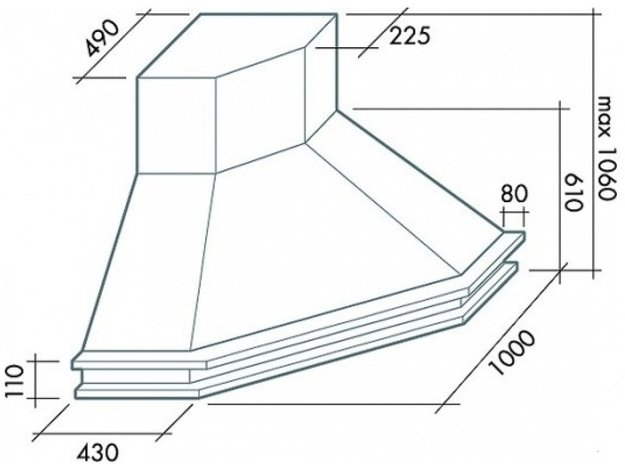 Вытяжка Falmec Tempo Antico Ang (600) S вишня (фото 2) Вытяжка Falmec Tempo Antico Ang (600) S вишня (preview 2)