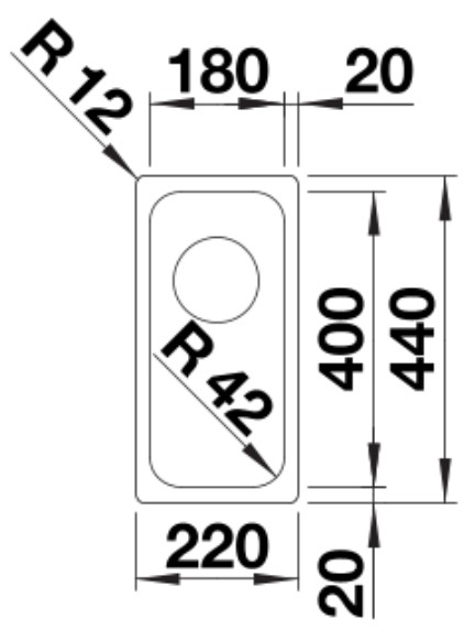 Мойка BLANCO SOLIS 180-U нержавеющая сталь (preview 2)