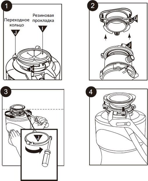 Измельчитель пищевых отходов Haier HDM-1155S (preview 4)