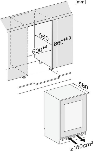 Встраиваемый винный шкаф Miele KWTUS 7196 E (фото 5) Встраиваемый винный шкаф Miele KWTUS 7196 E (preview 5)