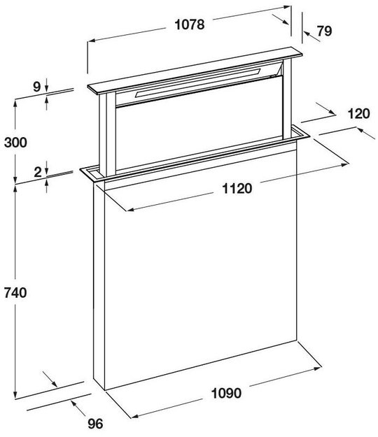 Встраиваемая вытяжка Fulgor Milano FDDH 1120 TRC WH (фото 7) Встраиваемая вытяжка Fulgor Milano FDDH 1120 TRC WH (preview 7)
