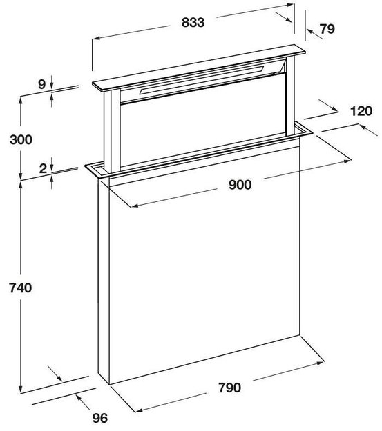 Встраиваемая вытяжка Fulgor Milano FDDH 900 TRC BK (фото 7) Встраиваемая вытяжка Fulgor Milano FDDH 900 TRC BK (preview 7)
