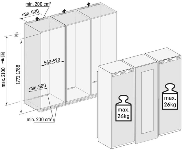 Встраиваемый холодильник Liebherr IXRFW 5156 Prime BioFresh NoFrost (фото 4) Встраиваемый холодильник Liebherr IXRFW 5156 Prime BioFresh NoFrost (preview 4)