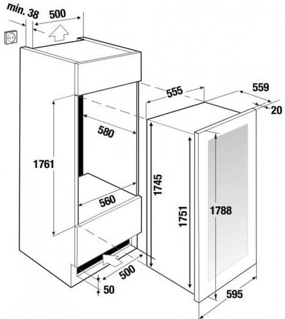 Встраиваемый холодильник для вина Kuppersbusch FWK 8850.0 S1 (фото 4) Встраиваемый холодильник для вина Kuppersbusch FWK 8850.0 S1 (preview 4)