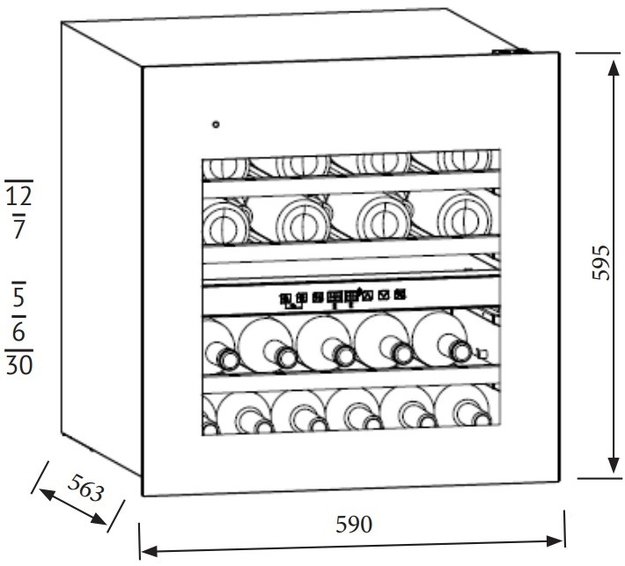 Встраиваемый винный шкаф Korting KFW 604 DB GXN (preview 5)