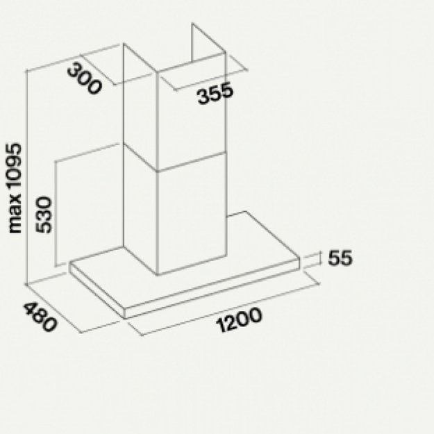 Вытяжка Falmec Lumina 120 Glass White wall (NRS) (фото 2) Вытяжка Falmec Lumina 120 Glass White wall (NRS) (preview 2)
